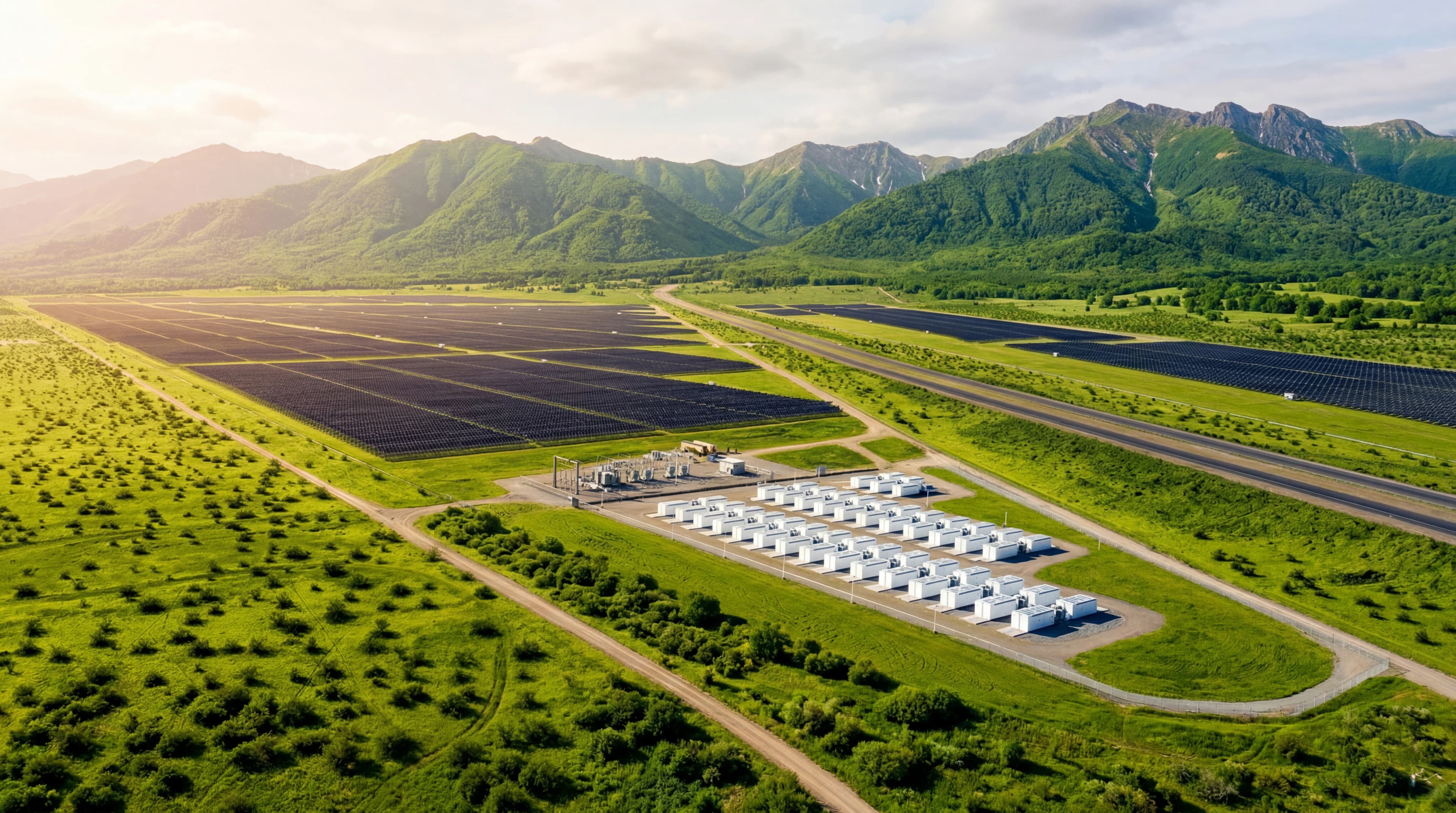 Grid-scale energy storage installation