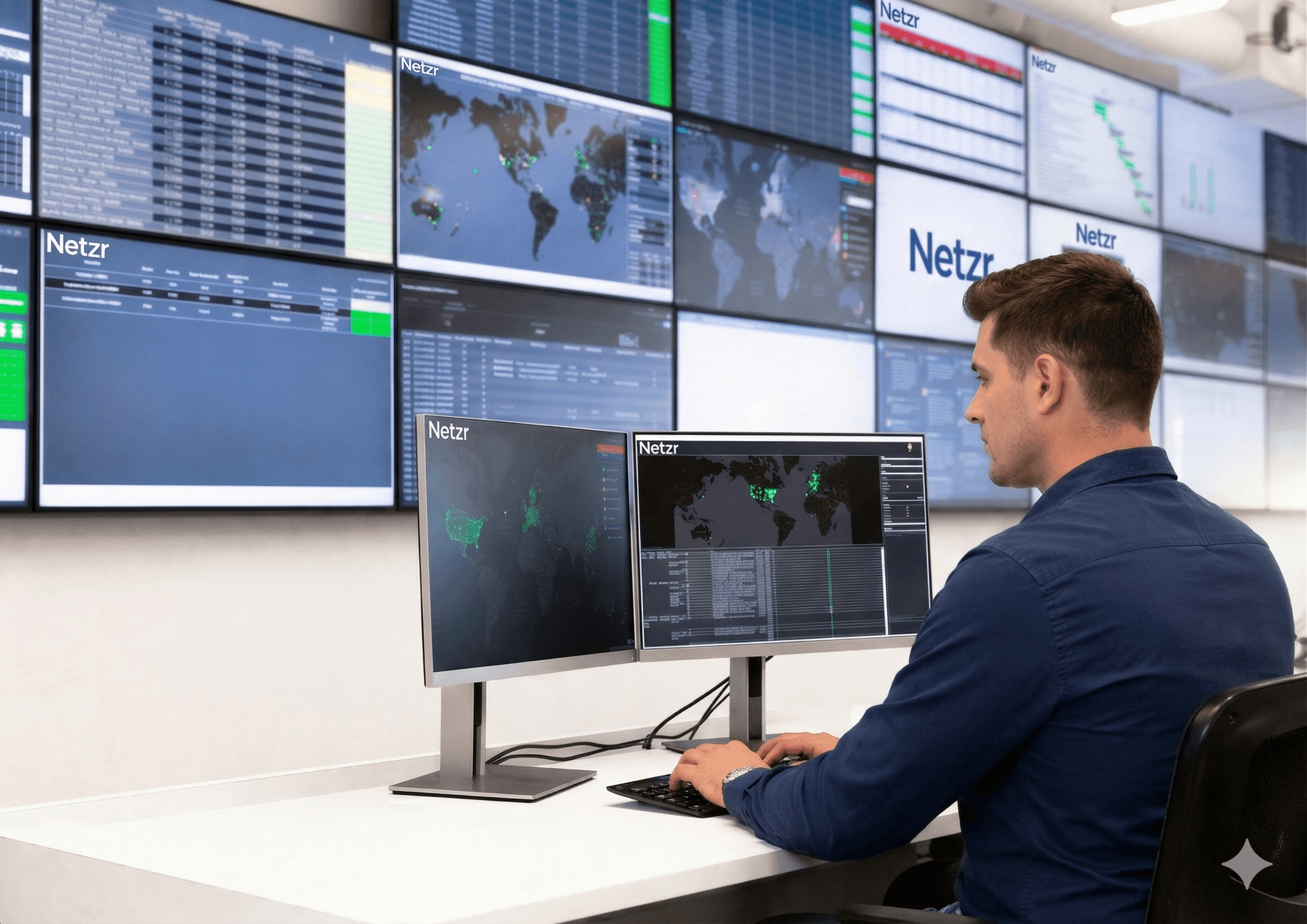 Netzr Network Operations Center - 24/7 Monitoring
